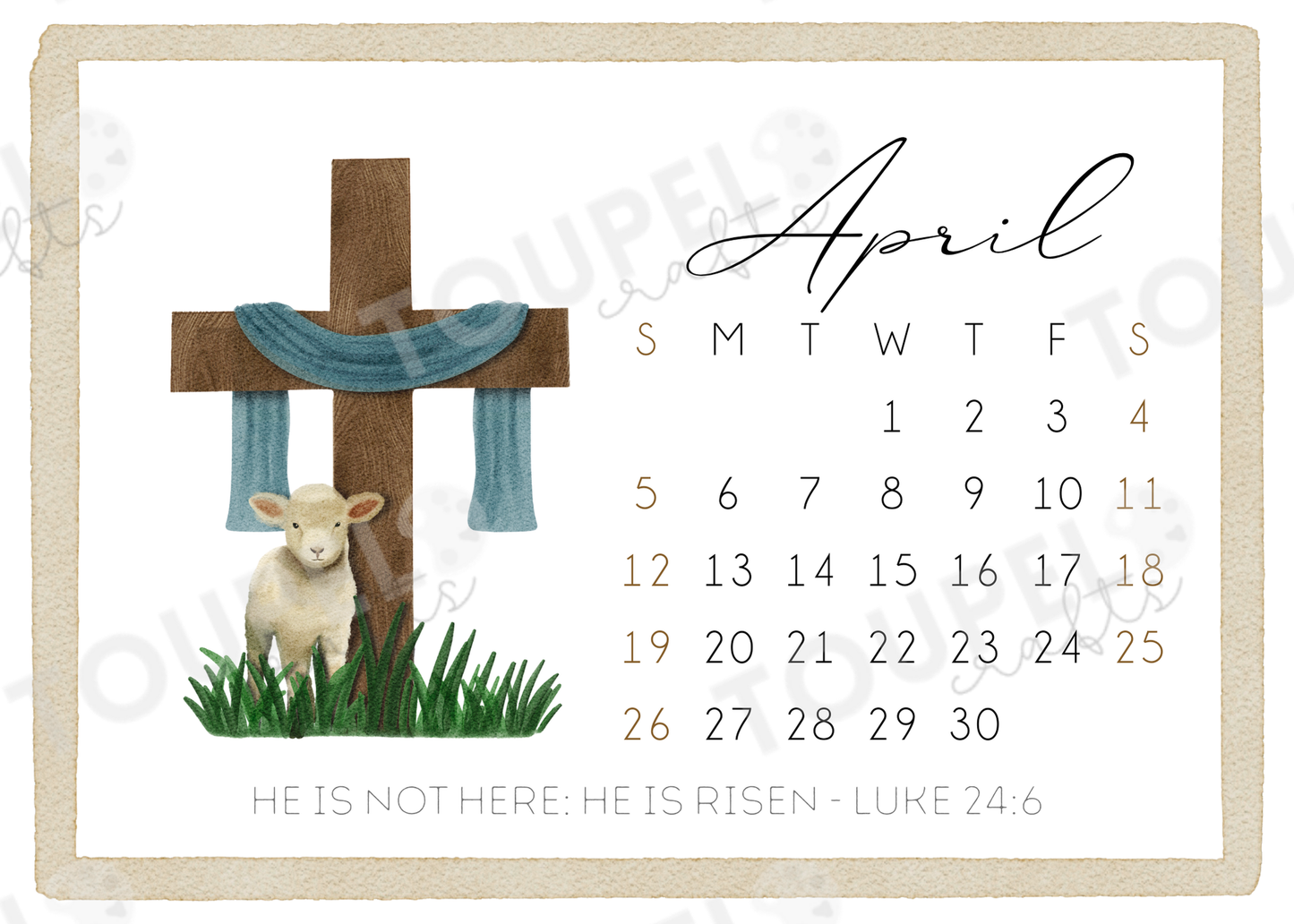2026 Nondenominational Calendar