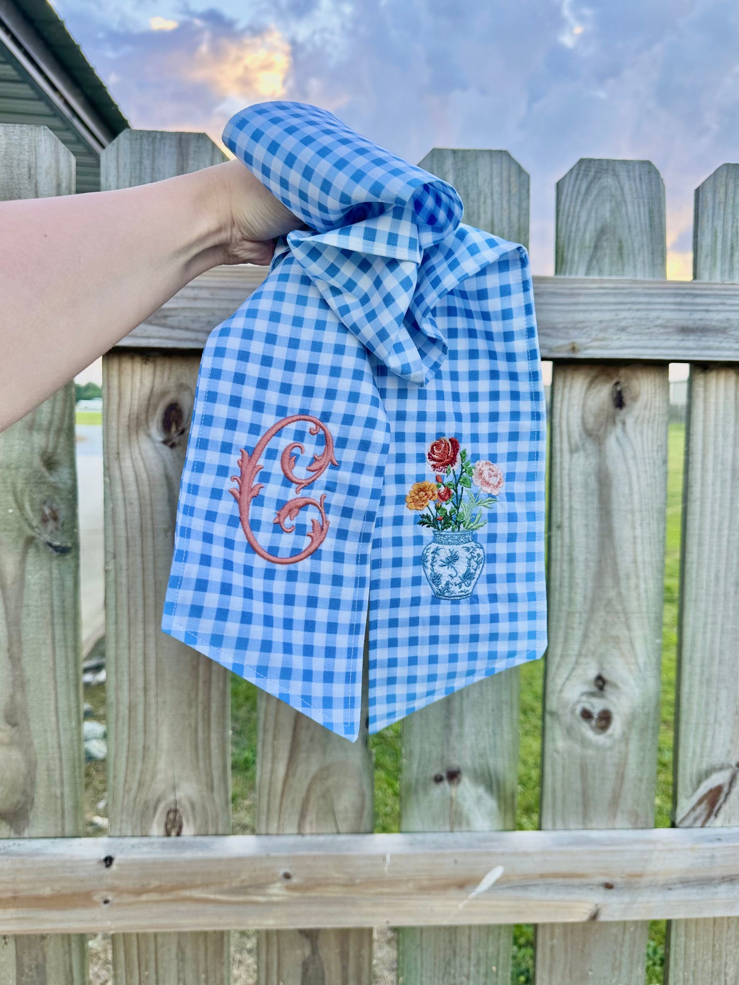 Birth Flower Wreath Sash
